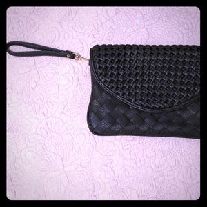 Oversized textured clutch/wristlet